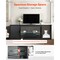TV Stand for TVs up to 65 Inch with Light Strip and Storage Shelves